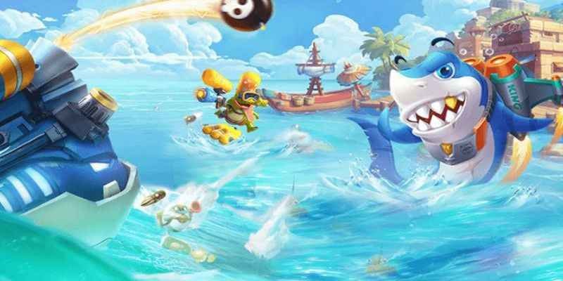 Biển 3D huyền ảo, hiệu ứng thưởng bừng sáng.