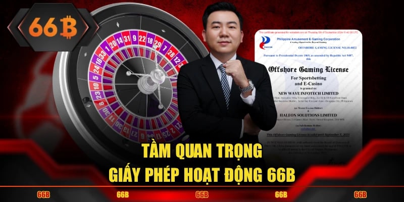 Giấy phép hoạt động quốc tế đảm bảo minh bạch